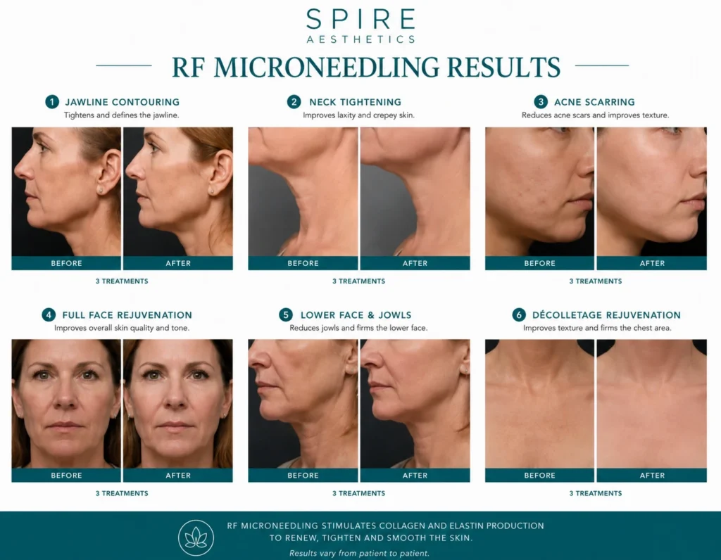 RF Microneedling Skin tightening Romford results