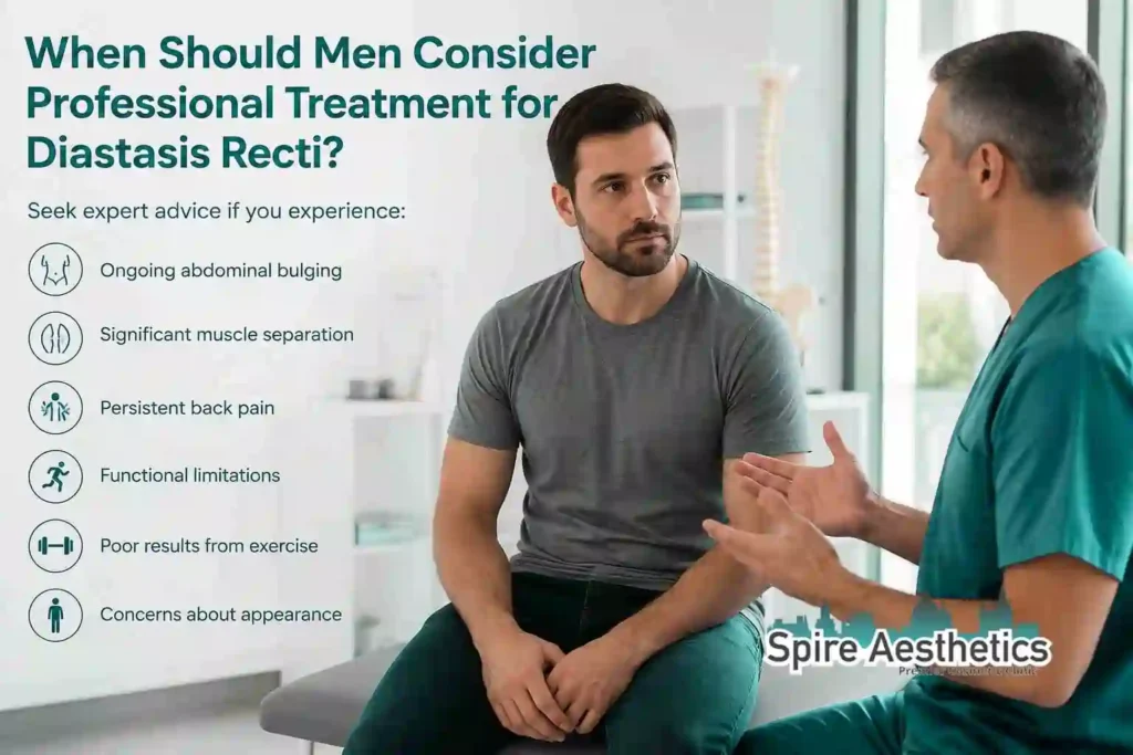 When Should Men Consider Professional Treatment for Diastasis Recti Romford?
