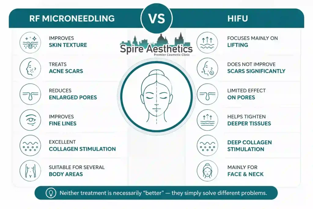 RF Microneedling vs HIFU: Which Treatment Gives Better Results Romford?